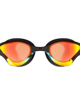 Triathlon Cobra Tri Swipe Mirror Swimming Goggles Yellow Copper / Black One Size Men,Women - Arena - FashionsVida