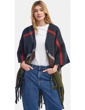 Capa de cuadros tartán en tonos oscuros - Barbour - FashionsVida