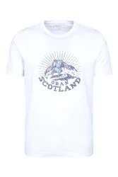 Oban Mens Short-Sleeved T-Shirt - White