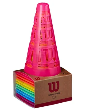 Safe Training Cones 12 Units Multicolour One Size - Wilson - FashionsVida