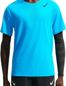 T-shirt ultra-léger et respirant - M Nike Dri-Fit ADV Aeroswift SS Top Lt Current Blue Black - Taille M - Bleu - Nike Running - FashionsVida