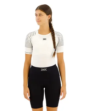 Maglietta A Maniche Corte Invent Arctic White / Dolomite Grey L - X-BIONIC - FashionsVida