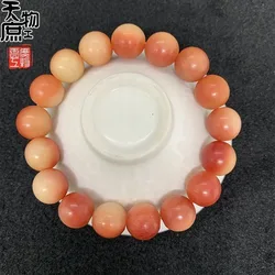Camel bone semi-impregnated blood-red round bracelet, top , waist bead, loose beads, DIY accessories, unisex, authentic