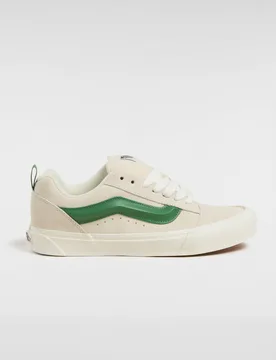 Unisex Knu Skool Sneakers - White Leather - Size Uk 3.5 - Vans - FashionsVida