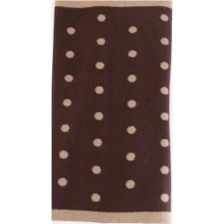 Fular rectangular de jacquard con lunares