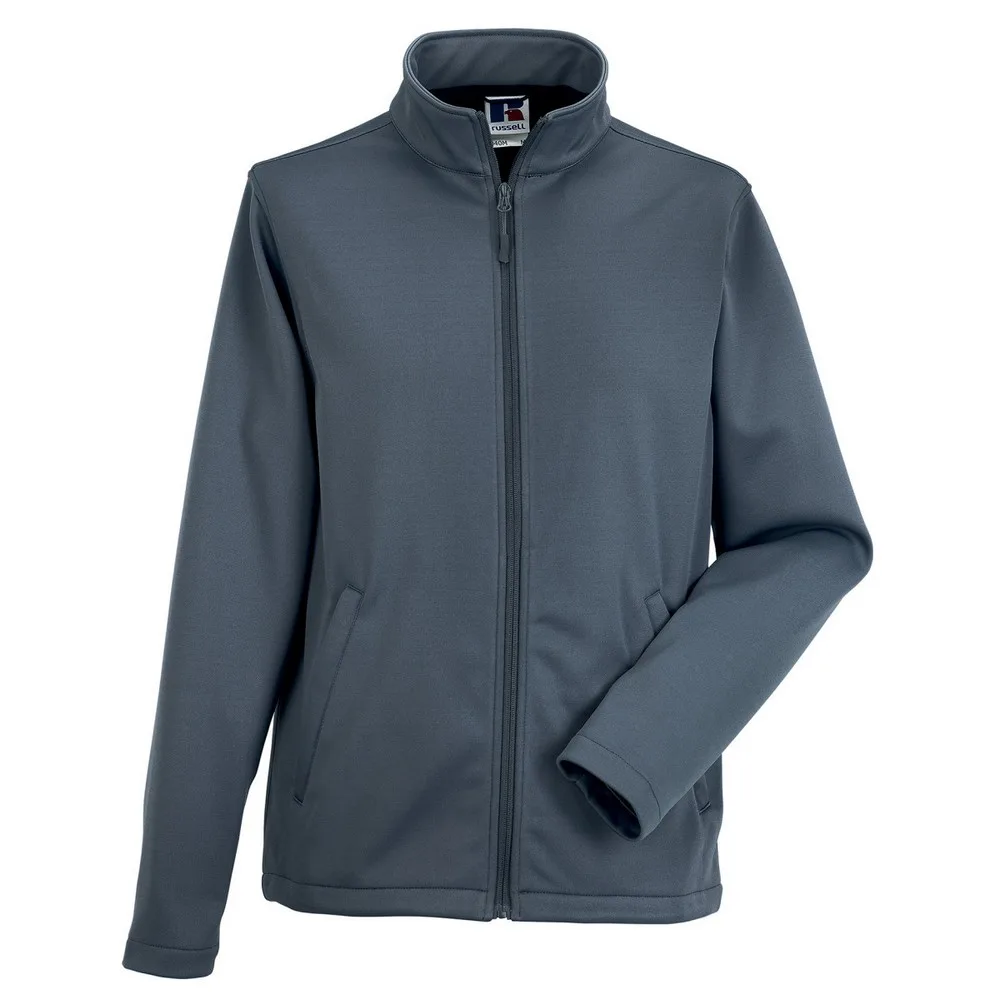 Mens Smart Soft Shell Jacket (Convoy Grey) - Dark Grey - Size Large - Russell athletic - FashionsVida