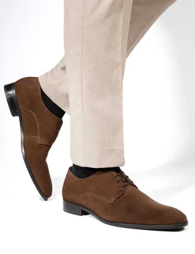 Leather Oxford Shoes Brown male - Jones Bootmaker - FashionsVida
