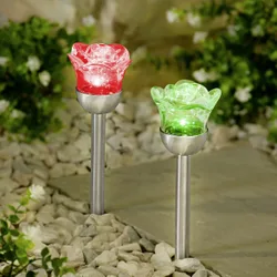 Pagen Solarstecker Rosen 2er-Set