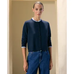 Chaqueta de punto de mujer corta