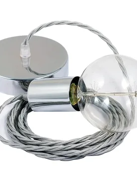 Cables Suspension Luminaire Tm02 1 M Silver / Chrome Plated One Size - Creative - FashionsVida