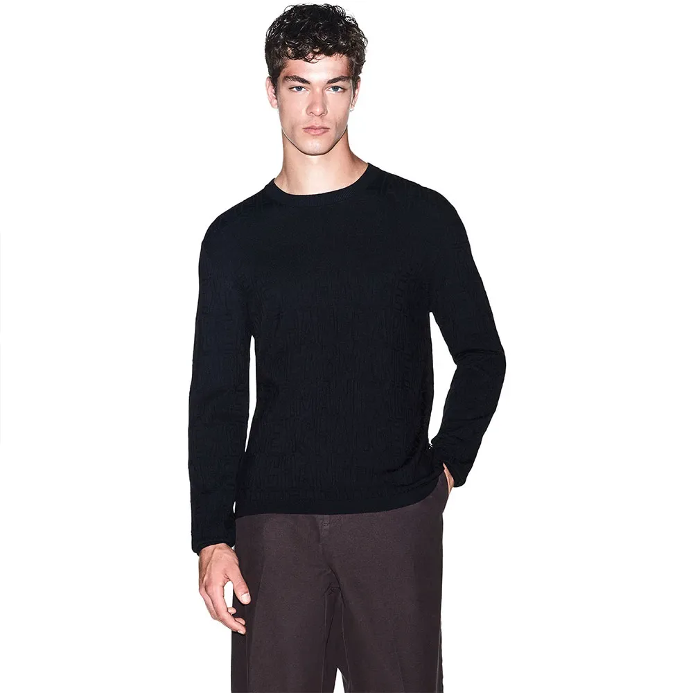 Exchange Maglione Xm002986_af105 Deep Navy XL - Armani - FashionsVida