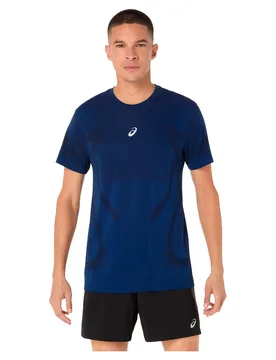 Maglietta A Maniche Corte Road Seamless Midnight XL - Asics - FashionsVida