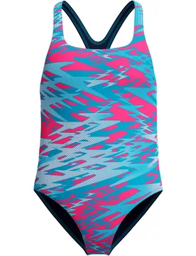 Hyperboom print medalist one piece bañador natación niña Rosa (8) - Speedo - FashionsVida