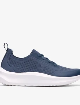 Womens Solevana Ria Denim Blue Trainers - Size Uk 7.5 - Clarks - FashionsVida