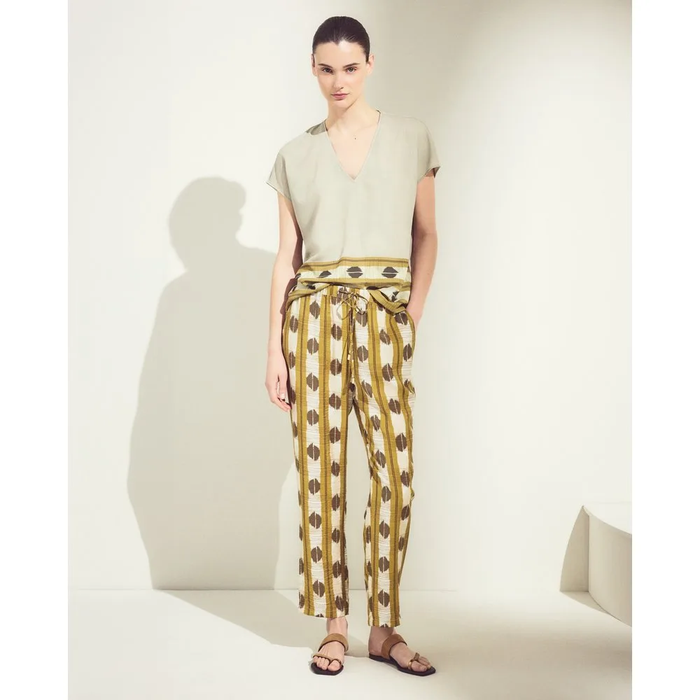 Pantalón pijamero de mujer con print - Woman El Corte Inglés - FashionsVida