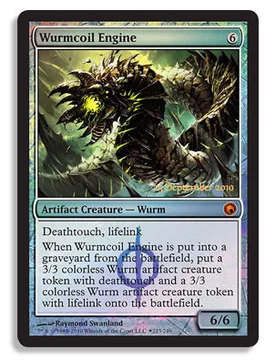 Wurmcoil Engine (Scars of Mirrodin Prerelease foil) Promotional Cards - Magic: The Gathering - FashionsVida