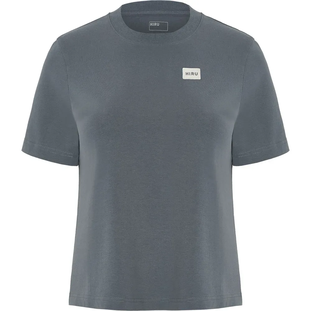Maglietta A Maniche Corte Blue Grey - Hiru - FashionsVida