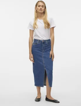 Vero Moda - Falda vaquera midi - Vero Moda - FashionsVida