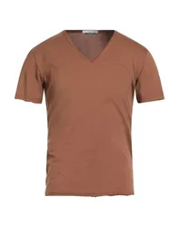 Camiseta Hombre Marrón M Hombre