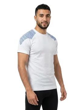 T-shirt à Manches Courtes Food & Care 20082 White / Azure Blue 4XL - MASCOT - FashionsVida