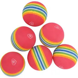 Softbälle 6er-Pack, mehrfarbig