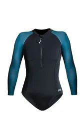 Long Sleeve Women's Swimsuit - - Size: 12