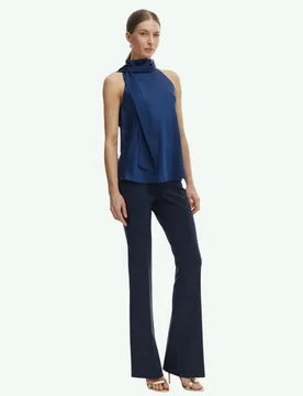 Top smanicato donna blu - Rinascimento - FashionsVida