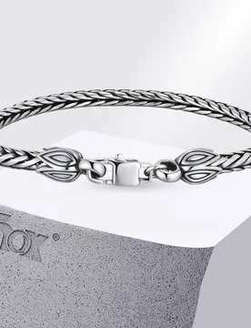 Vnox Men's Dragon Bone Chain Bracelet, Vintage Stainless Steel Handmade Punk Jewelry Gift for Husband Father, 22cm Hand Chain - Aliexpress - FashionsVida