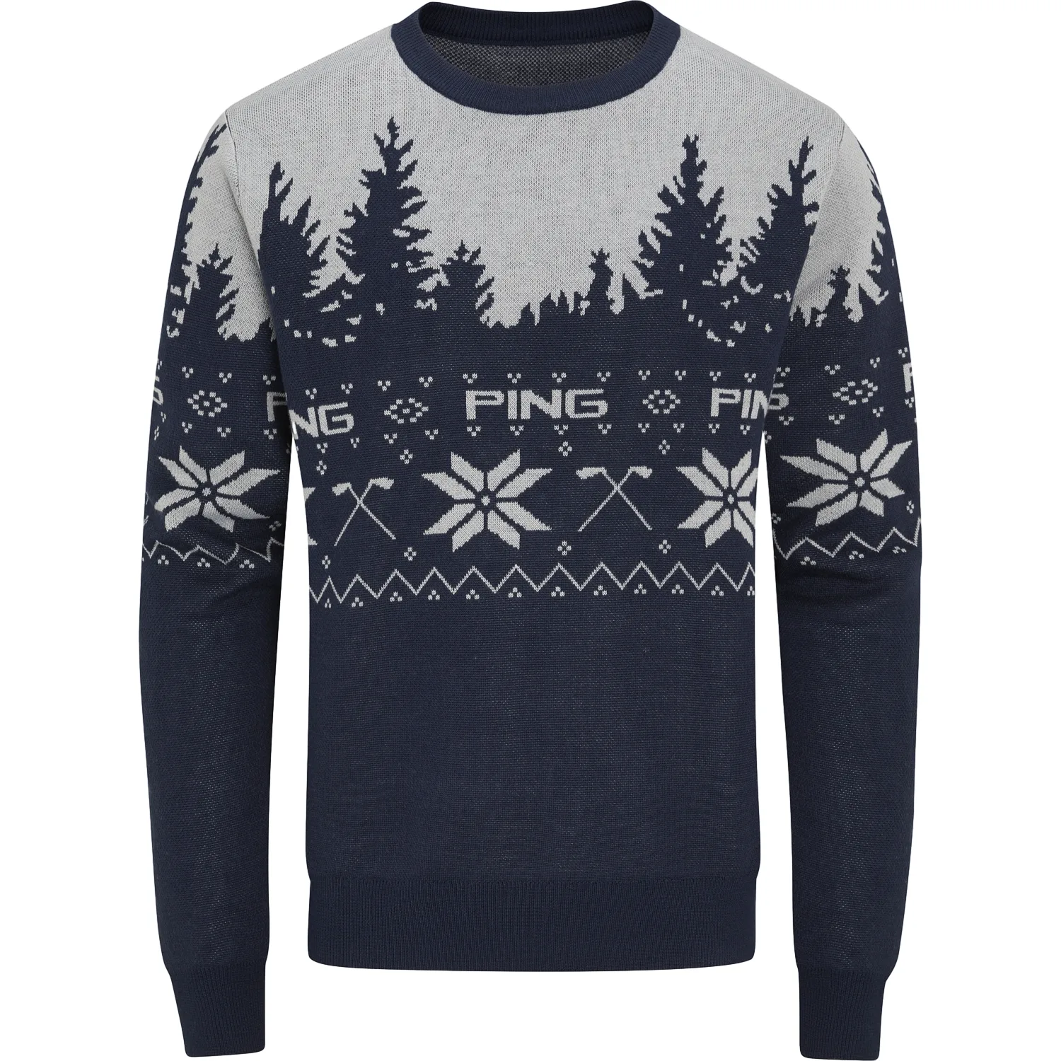 Pullover Christmas Jumper, navy/grau s - PING - FashionsVida