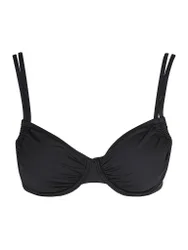 Bikiní con aros para mujer negro 44D