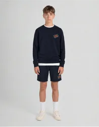 Men's Highlander Graphic Sweat Short in Dark Navy