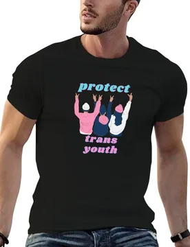 Protect Trans Youth Transgender Kids Pride Shirt T-Shirt Large Size Soft Cotton T-Shirt - Aliexpress - FashionsVida