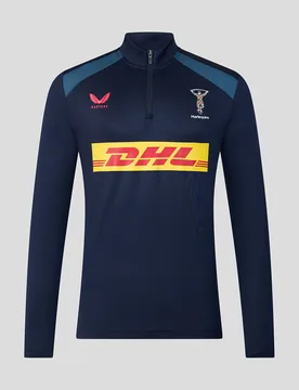 Harlequins Men's 2026/27 Training Quarter Zip Top NAVY S male - Castore - FashionsVida
