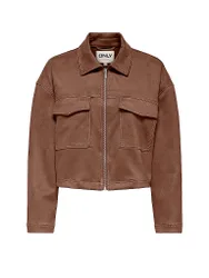 Giacca in similpelle ONLSTINA marrone S