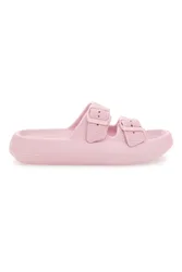 Ciabatte Slide Rosa Con Fibbie 02 41