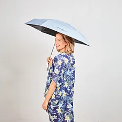 Minischirm mit UV-Schutz hellblau