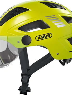 Casco Bici HYBAN 2.0 Ace Con Visiera E Led Signal Giall taglia M - ABUS - FashionsVida