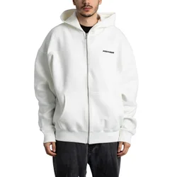 Tate Structured Oversized Sweat Jacket Washed Warm White L Herren