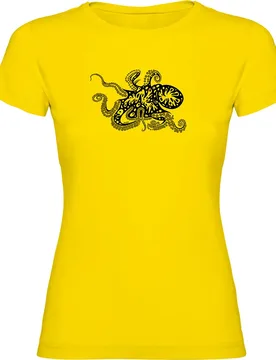 Maglietta A Maniche Corte Da Donna Psychedelic Octopus - Kruskis - FashionsVida