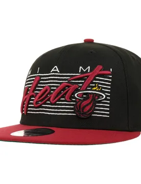 Fifty NBA Properties Heat Cap by - black-red - Herren - Size: S/M (54-57 cm) - New era - FashionsVida