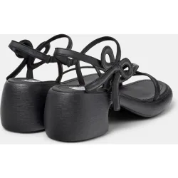 Sandalias de tacón de mujer de piel thelma twins