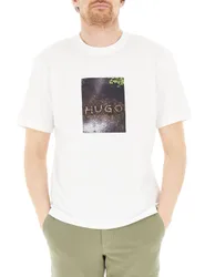 T-shirt con stampa HUGO BIANCO XL