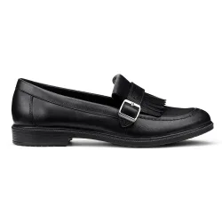 Women's Wide Fit 'Fowey' Loafers in Black Size: 6 - Black - Size: 6