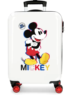 Maleta de cabina infantil Mickey 3D con capacidad de 34 L - Disney - FashionsVida