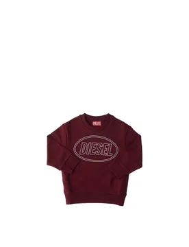 Felpa girocollo JUNIOR BOY BORDEAUX 12Y - Diesel - FashionsVida
