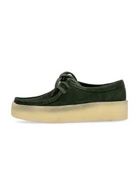 Scarpa Lifestyle Donna W Wallabee Cup Dark Green - Clarks - FashionsVida