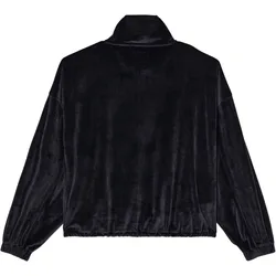 Felpa Con Mezza Zip Coffee Time Black Pebble S