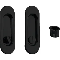 Kit Puertas Correderas Embutir Ovalado 125 x 21 mm - 160 x 65mm