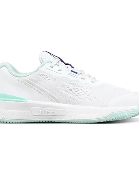 Intrigue Pro All Court Shoes White / Bay / Skipper Blue UK 5 - Wilson - FashionsVida