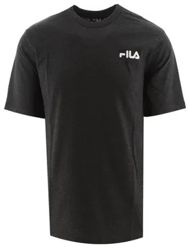 Mens Charcoal Marl Chaz T-Shirt - Male - Grey - Small - Fila - FashionsVida
